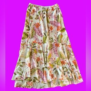 Lola P. Floral Maxi Skirt Size M